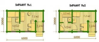 2 options for a do-it-yourself bath made of timber