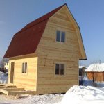 Bathhouse made of timber