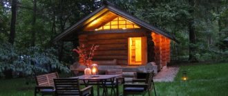 bathhouse with relaxation room and bedroom