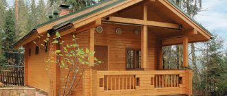 Bathhouse with an open gazebo