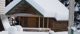 sauna in winter