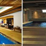 A swimming pool in the basement is a very convenient solution