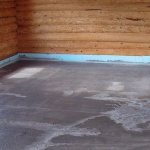 Concrete floor