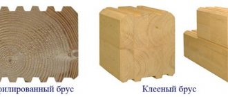 What is the difference between laminated veneer lumber and profiled timber?