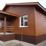 House with imitation timber finishing