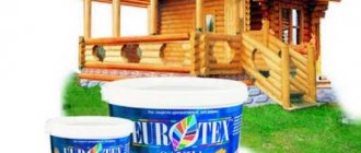 Eurotex (Евротекс) сауна: аквалак с воском для защиты древесины