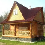 Photo of a bathhouse with an attic - convenient and practical