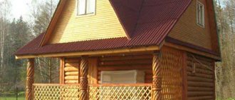 Photo of a bathhouse with an attic - convenient and practical