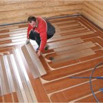 How to make a heated floor in a bathhouse