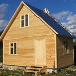 A frame sauna can be as warm as a log sauna