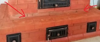 Laying a heating oven with a bread chamber “cleanly”