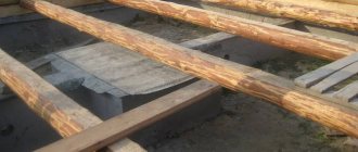 Round timber floor joists