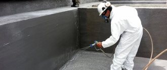 Coating insulation of the pool bowl with glue