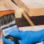 Treating wood with antiseptic