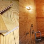 Finishing a bathhouse with larch clapboard photo