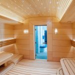 The steam room is the main place in the sauna