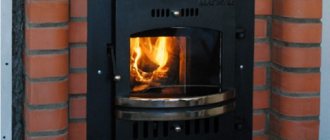 Stove with cast iron firebox