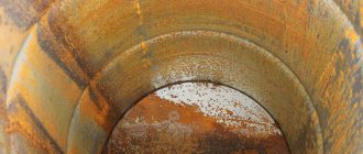 rust in the sauna stove tank