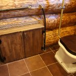 Bathroom in the bathhouse