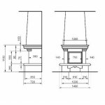 Firebox width and height, drawing