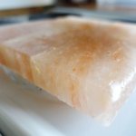 Salt tile made from pink Himalayan salt