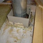 Installing a chimney in a bathhouse through the ceiling