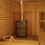 Installing a stove in a sauna