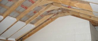 Insulating the attic with foam plastic